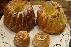 Brioches (nature ou amandes), Financiers, Kugelhopfs 